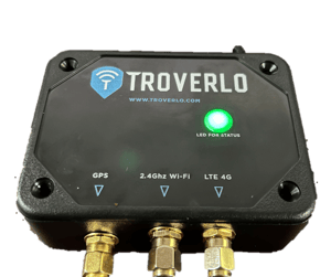 Image of Troverlo Tag Reader with Large Troverlo Logo and Green status Light